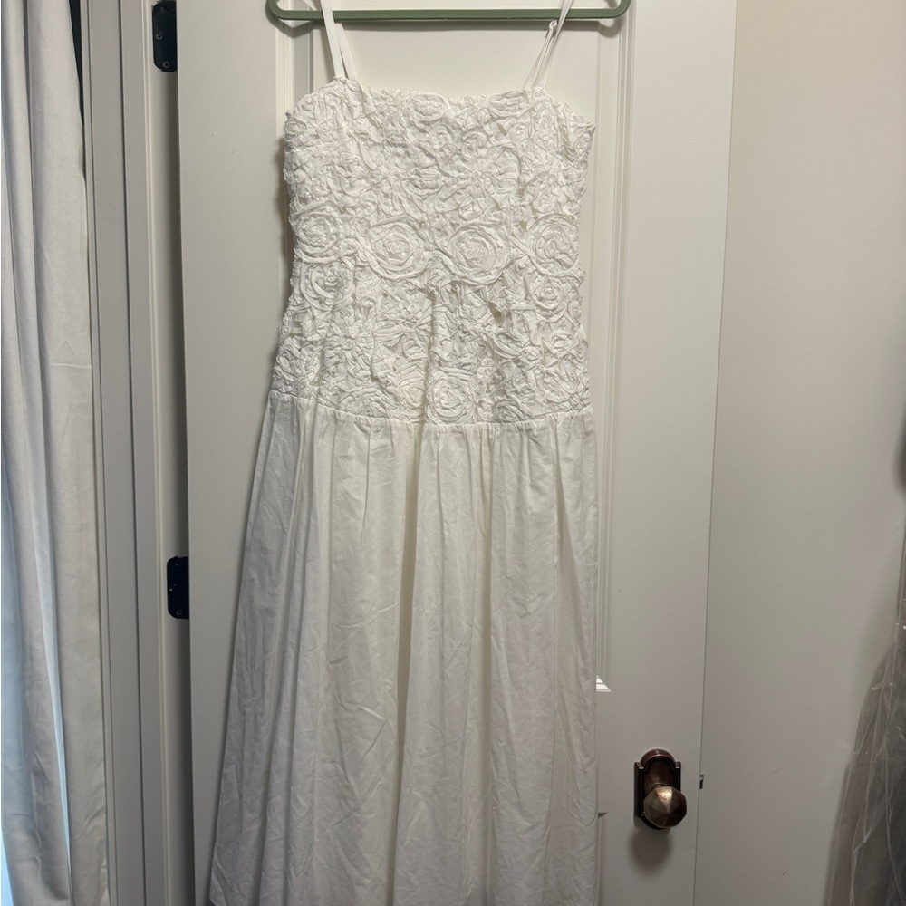 NWT - Simkhai Veronica midi dress- white